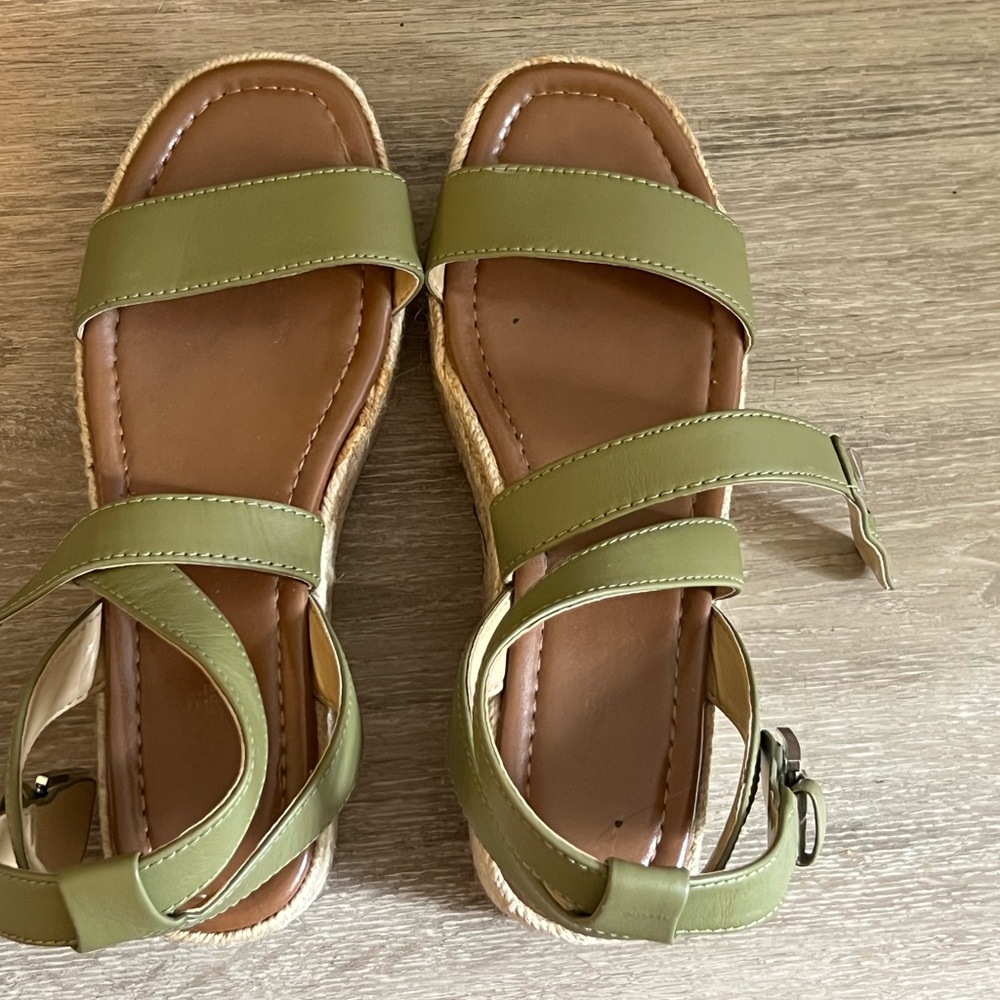 MICHAEL Michael Kors Green and Brown Sandals